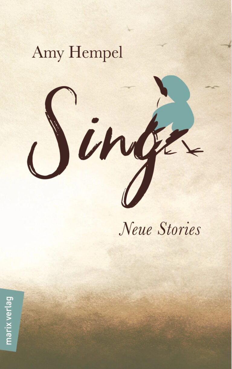 Cover: Amy Hempel, Sing